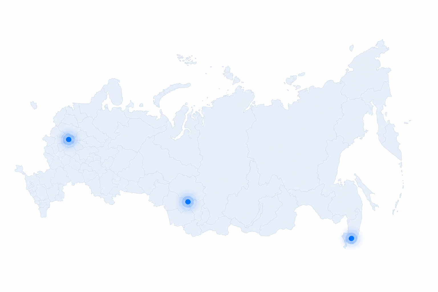 Карта присутствия по России и СНГ